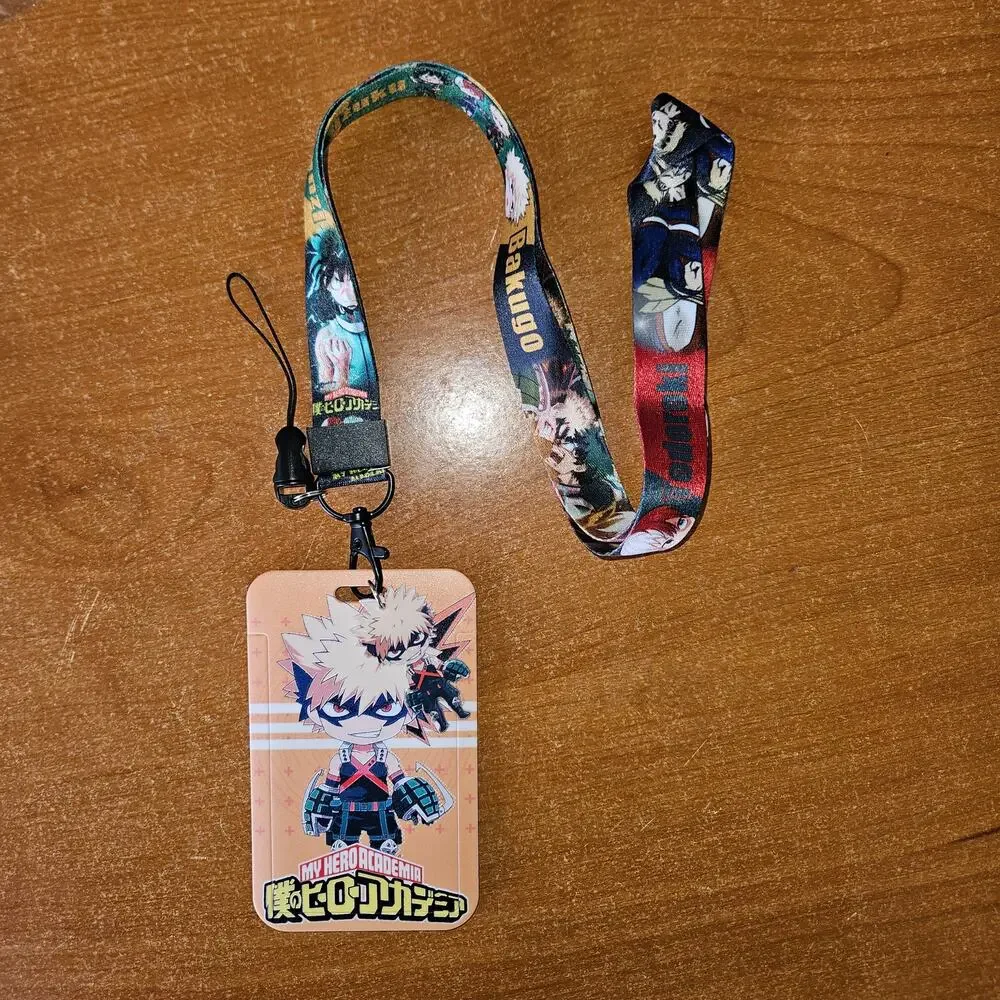My Hero Academia Bakugo Lanyard with Badge Holder Hero Trio Print
